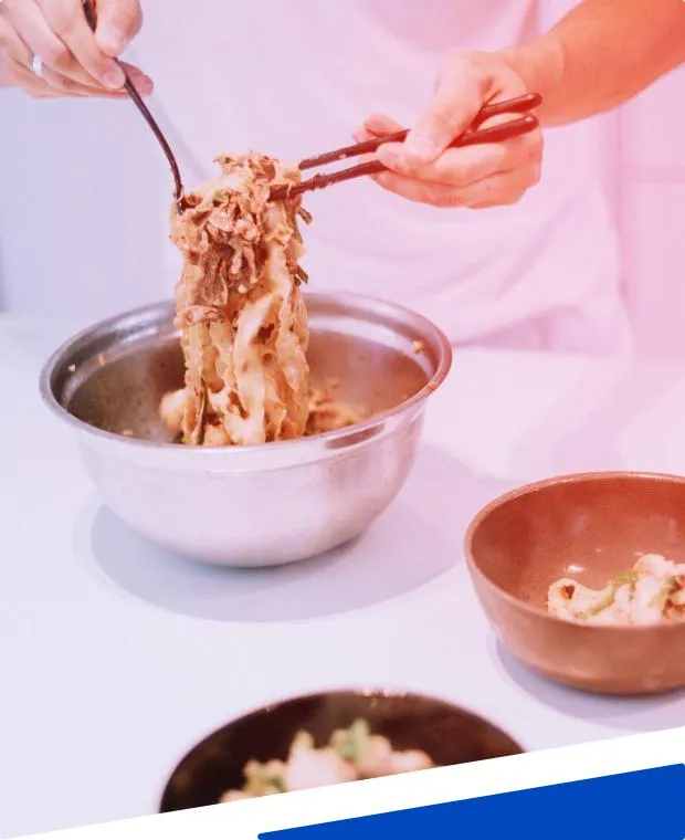 A dish being plated at Black Antler