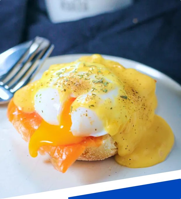 Eggs benedict at Black Antler